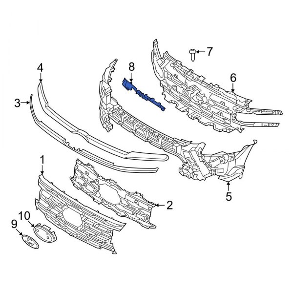 Grille Reinforcement Bracket