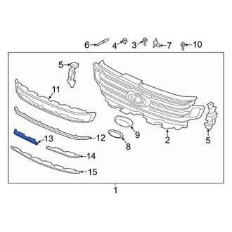 Ford OE - Front Right Grille Molding