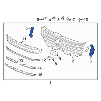 Ford OE - Left Grille Reinforcement Insulator