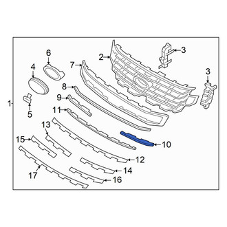 Ford OE - Front Left Grille Molding