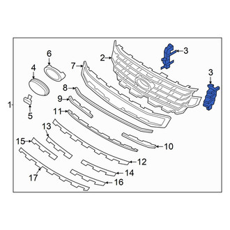 Ford OE - Left Grille Reinforcement Insulator