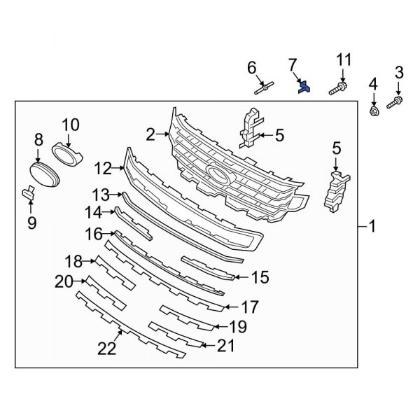 Grille Reinforcement Clip