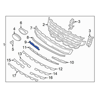 Ford OE - Front Right Grille Molding