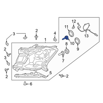 Ford OE - Front Headlight Bulb