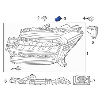 Ford OE - Headlight Mounting Nut