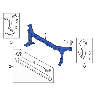 Ford OE - Front Radiator Support Panel