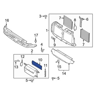 Ford OE - Front Lower Radiator Shutter Assembly