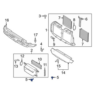 Ford OE - Radiator Shutter Screw