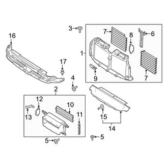 Ford OE - Radiator Support - Splash Shields
