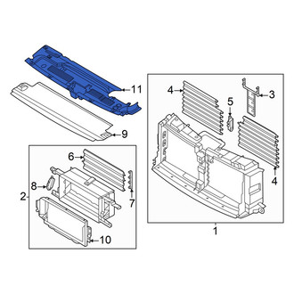 Ford OE - Front Radiator Support Access Cover