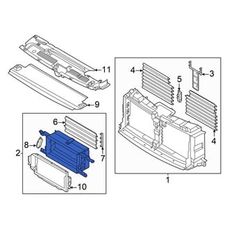 Ford OE - Front Lower Radiator Shutter Assembly