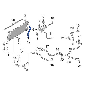 Ford OE - Upper Radiator Coolant Hose