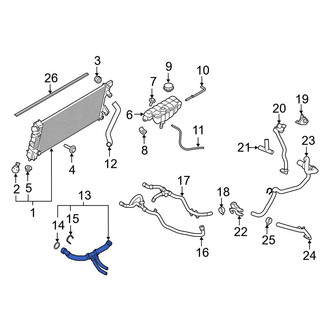 Ford OE - Lower Radiator Coolant Hose