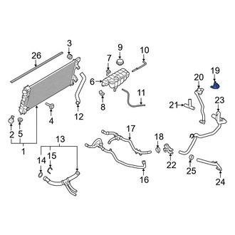 Ford OE - Engine Auxiliary Water Pump