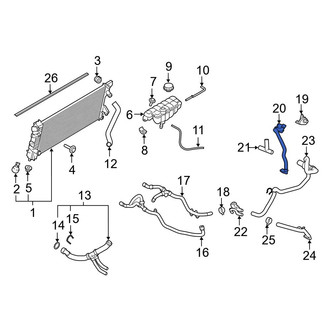 Ford OE - Engine Coolant Pipe