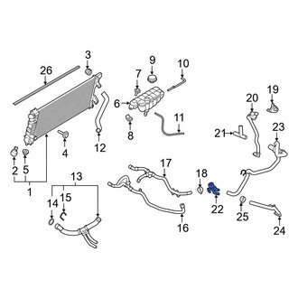 Ford OE - HVAC Heater Control Valve