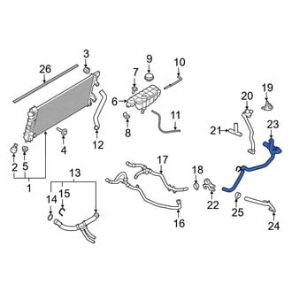 Ford OE - Engine Coolant Crossover Pipe