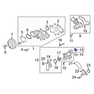 Ford OE - Engine Coolant Thermostat Housing O-Ring