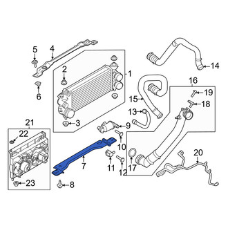 Ford OE - Lower Intercooler Bracket