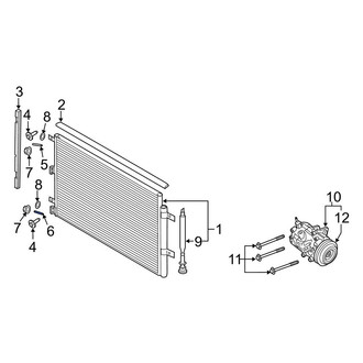 Ford OE - Lower A/C Condenser Stud