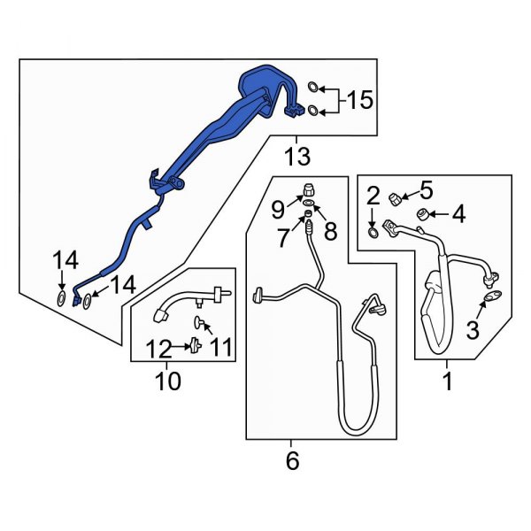 A/C Refrigerant Liquid Hose