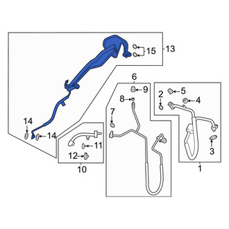 Ford OE - Front A/C Refrigerant Liquid Hose