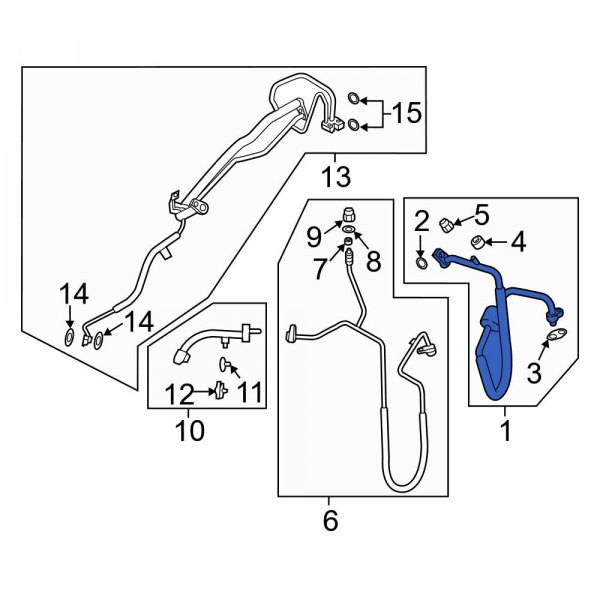 A/C Refrigerant Suction Hose