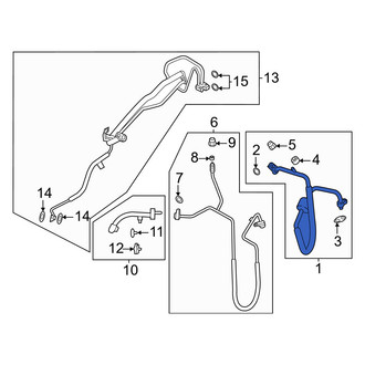 Ford OE - A/C Refrigerant Suction Hose