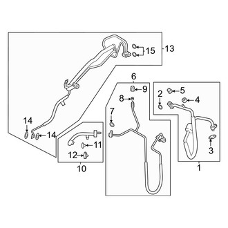 Ford OE - Air Conditioner & Heater - Condenser, Compressor & Lines (A/C Lines)