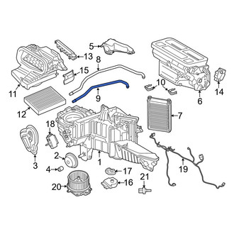 Ford OE - HVAC Heater Hose