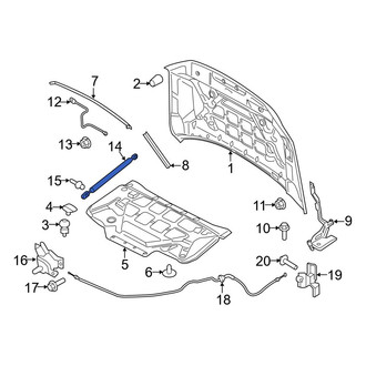 Ford OE - Hood Lift Support