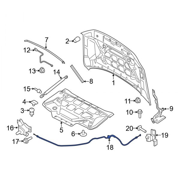 Hood Release Cable