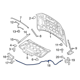 Ford OE - Front Hood Release Cable