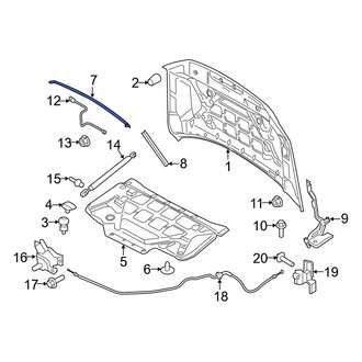 Ford OE - Front Center Hood Seal