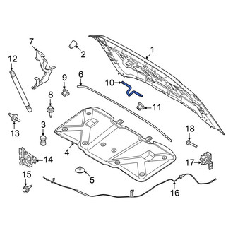 Ford OE - Front Hood Latch Striker Plate