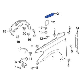 Ford OE - Front Upper Fender Insulator