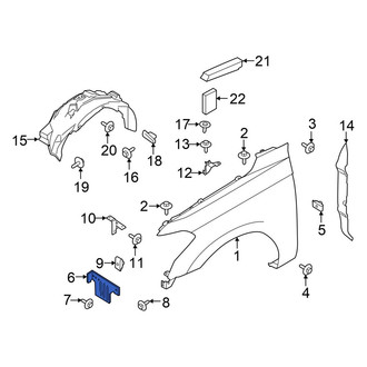 Ford OE - Left Fender Bracket