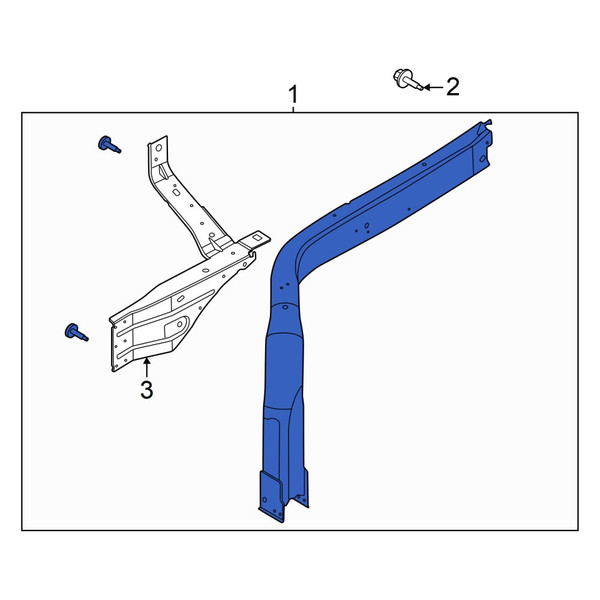 Ford OE JL3Z16C275E - Front Left Fender Reinforcement Bar