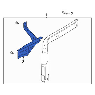 Ford OE - Right Fender Reinforcement Bar