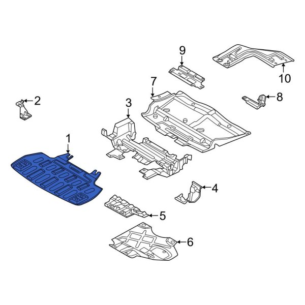 Radiator Support Splash Shield