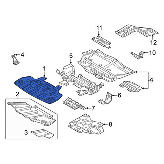 Ford OE - Front Radiator Support Splash Shield