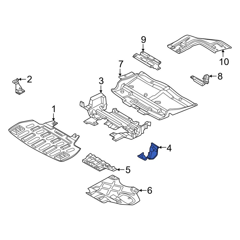 ford-oe-fl3z16055b-front-outer-floor-pan-splash-shield