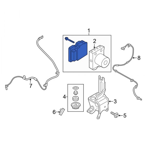Ford OE KL1Z2C215A ABS Hydraulic Assembly