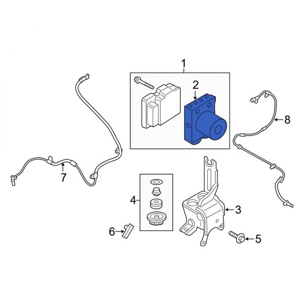 Ford OE ML1Z2C219A ABS Control Module