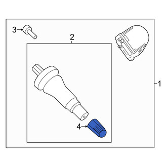 Ford OE - Tire Pressure Monitoring System (TPMS) Valve Stem Cap