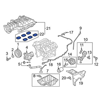 Ford OE - Lower Engine Intake Manifold Gasket