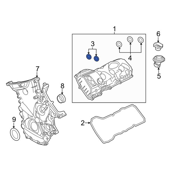 aページ 2015-2025 Ford Bumper Inner Support BK3Z-61247A64-D