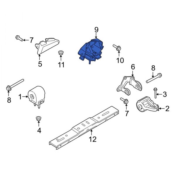 Ford OE JL1Z6068B Automatic Transmission Mount