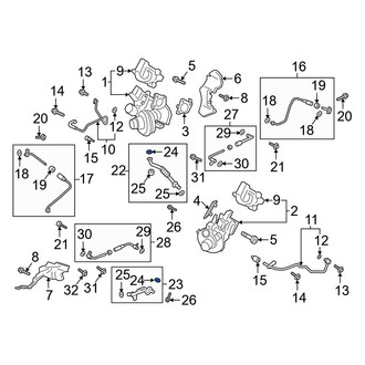 Ford OE - Turbocharger Oil Line Gasket