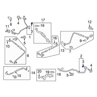 Ford OE - Outer Turbocharger Oil Line O-Ring